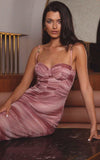 Printed Mesh Dress - Pink