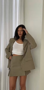 Relaxed Tailored Blazer - Moss Green