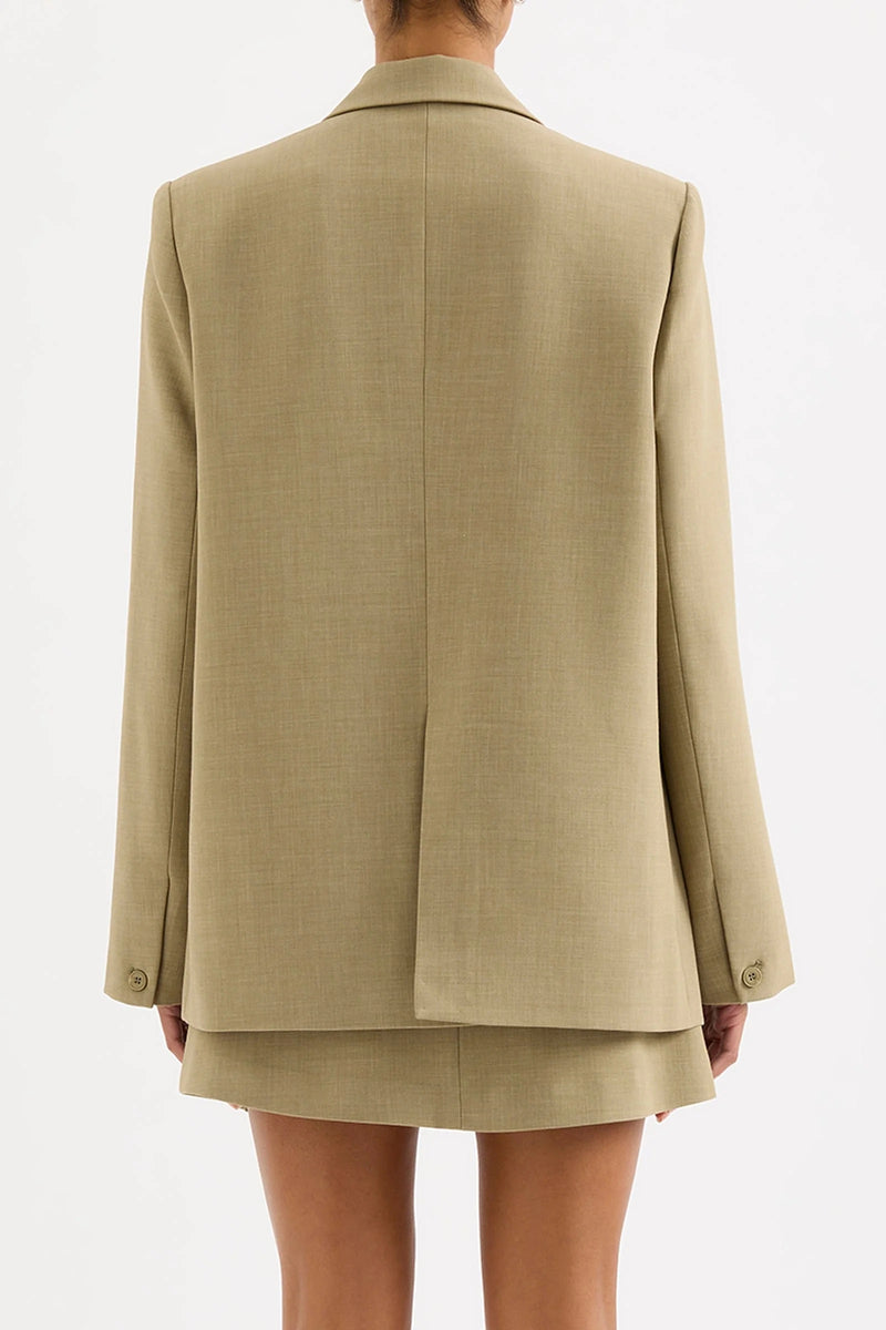 Relaxed Tailored Blazer - Moss Green
