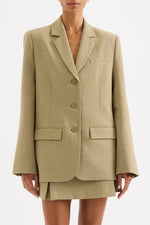 Relaxed Tailored Blazer - Moss Green