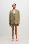 Relaxed Tailored Blazer - Moss Green
