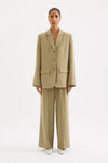 Relaxed Tailored Blazer - Moss Green