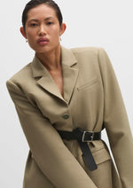 Relaxed Tailored Blazer - Moss Green