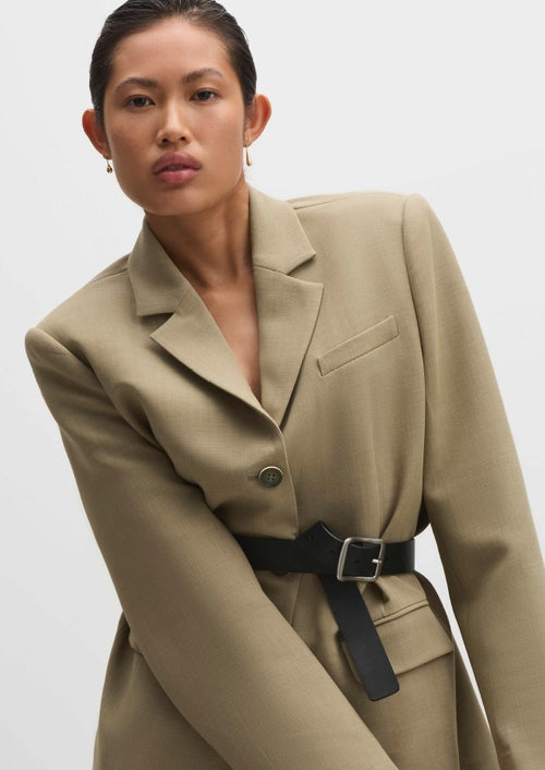 Relaxed Tailored Blazer - Moss Green