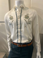 Floral Placement Long Sleeve Shirt - Stone