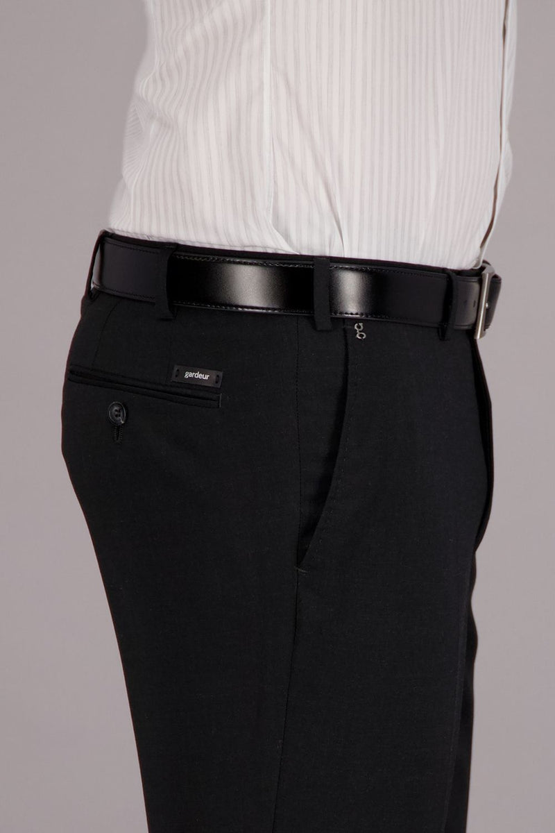 Innovative Wool Trousers - Charcoal