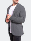 Textured Stretch Performance Blazer - Black/White