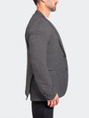 Textured Stretch Performance Blazer - Black/White