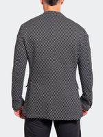Textured Stretch Performance Blazer - Black/White