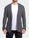 Textured Stretch Performance Blazer - Black/White