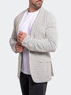 Chevron Stretch Performance Blazer - White/Green