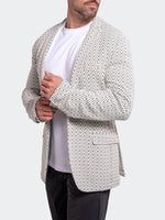 Chevron Stretch Performance Blazer - White/Green