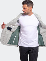 Chevron Stretch Performance Blazer - White/Green