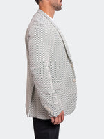 Chevron Stretch Performance Blazer - White/Green