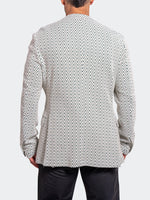 Chevron Stretch Performance Blazer - White/Green