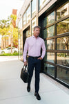 Performance Stretch Birdseye Long Sleeve Shirt - Pink