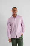 Performance Stretch Birdseye Long Sleeve Shirt - Pink