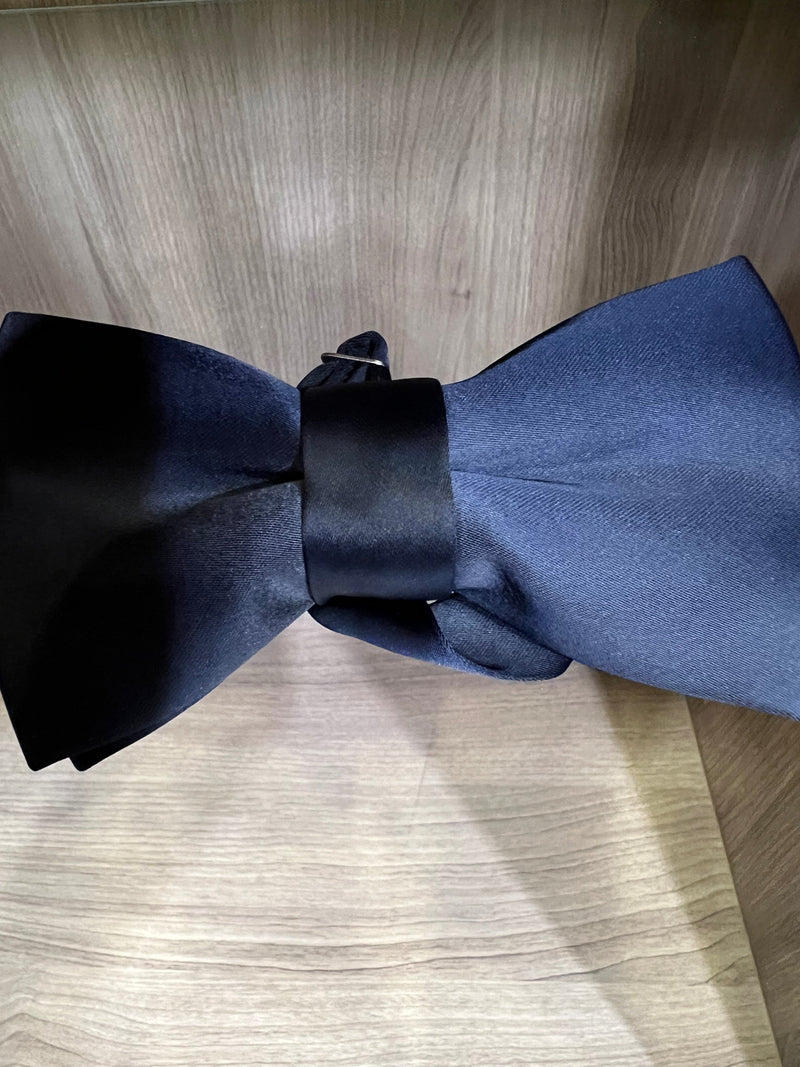 Classic Satin Bow Tie - Navy