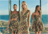 Jacquard Floral Strapless Mini Dress - Black Mix