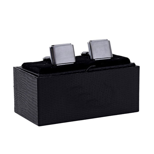Boxed Brushed Rectangle Cufflinks