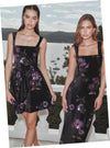 Velvet Sequin Gown - Black