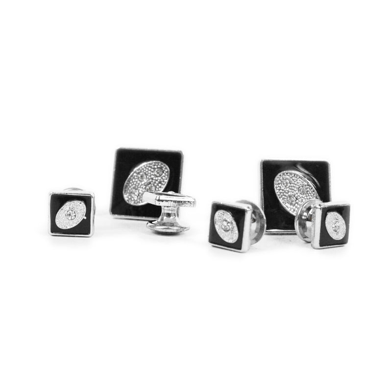 Metal Cufflink Stud Set