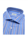 Fine Cotton Striped Shirt - Blue Mix