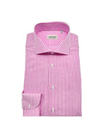 Striped Cotton Linen Shirt - Pink