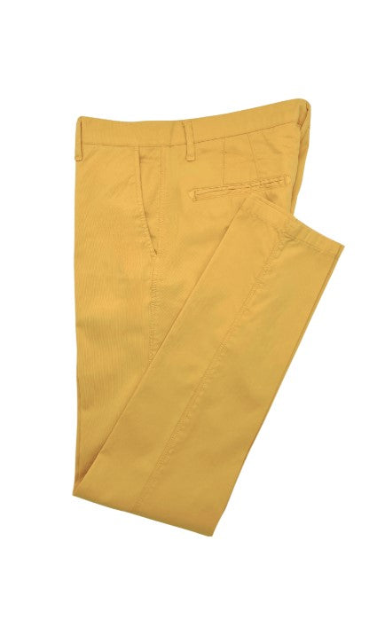 Lightweight Cotton Trousers - Yellow