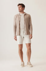Sateen Side Adjuster Dress Shorts - White