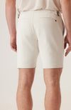 Sateen Side Adjuster Dress Shorts - White