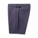 Sateen Side Adjuster Dress Shorts - Navy