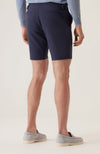 Sateen Side Adjuster Dress Shorts - Navy