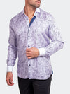Positions Printed Long Sleeve Shirt - Purple