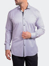 Geo Stretch Long Sleeve Shirt - White