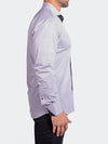 Geo Stretch Long Sleeve Shirt - White