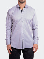 Geo Stretch Long Sleeve Shirt - White