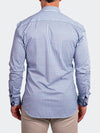 Striped Performance Long Sleeve Shirt - Light Blue/ White