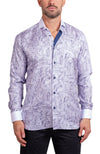 Positions Printed Long Sleeve Shirt - Purple