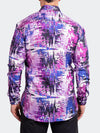 Splash Printed Long Sleeve Shirt - Purple