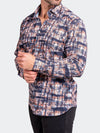 Printed Performance Long Sleeve Shirt - Black/Orange