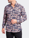 Printed Performance Long Sleeve Shirt - Black/Orange