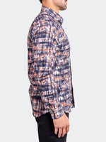 Printed Performance Long Sleeve Shirt - Black/Orange