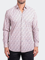 Abstract Performance Long Sleeve Shirt - White