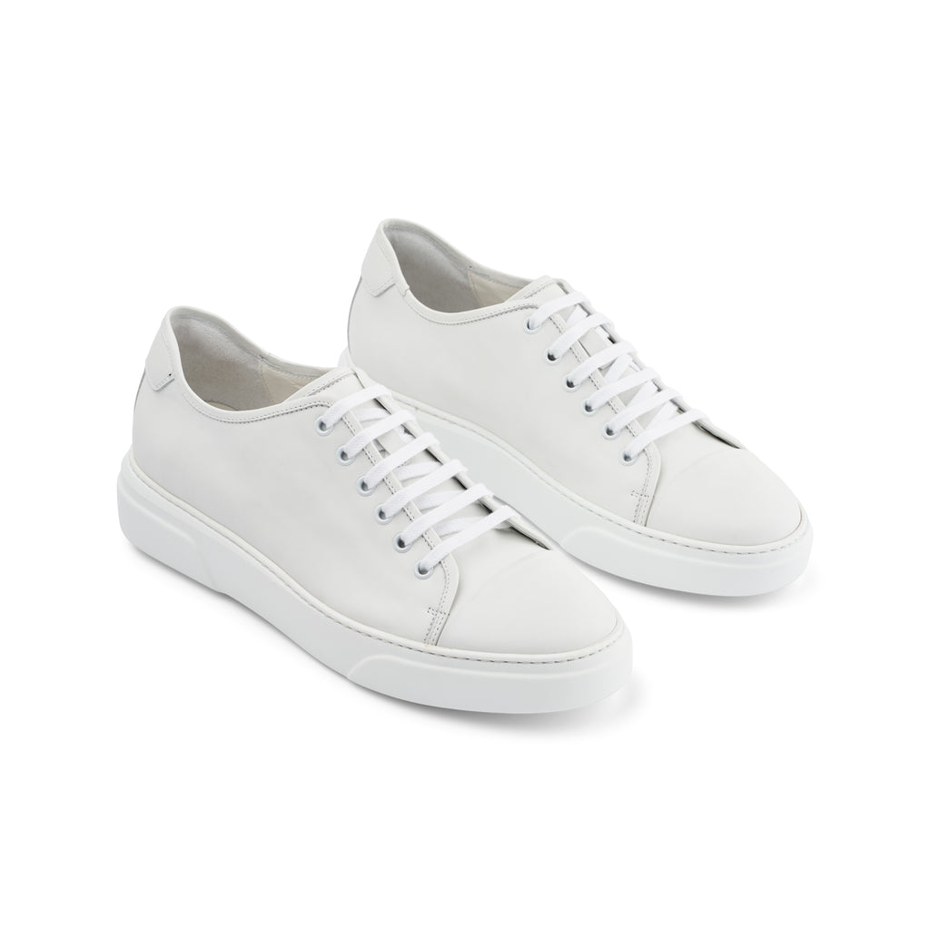 Italian Leather Trainers - White