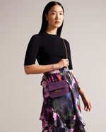 Crystal Mini Cross Body Bag - Mid Purple
