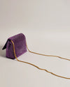 Crystal Mini Cross Body Bag - Mid Purple