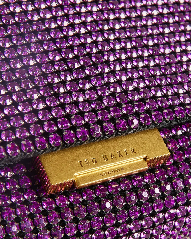 Crystal Mini Cross Body Bag - Mid Purple