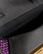 Crystal Mini Cross Body Bag - Mid Purple