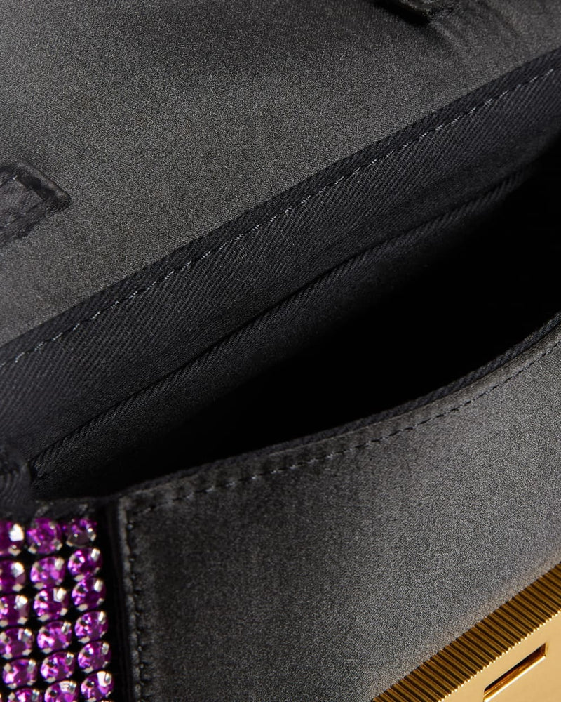 Crystal Mini Cross Body Bag - Mid Purple